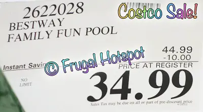 Bestway H20Go! 10' Rectangular Family Pool | Costco Sale Price