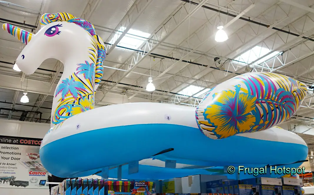 Bestway H2OGO! 19 Ft Paradise Dreams Unicorn Inflatable Party Island | Costco Display 2