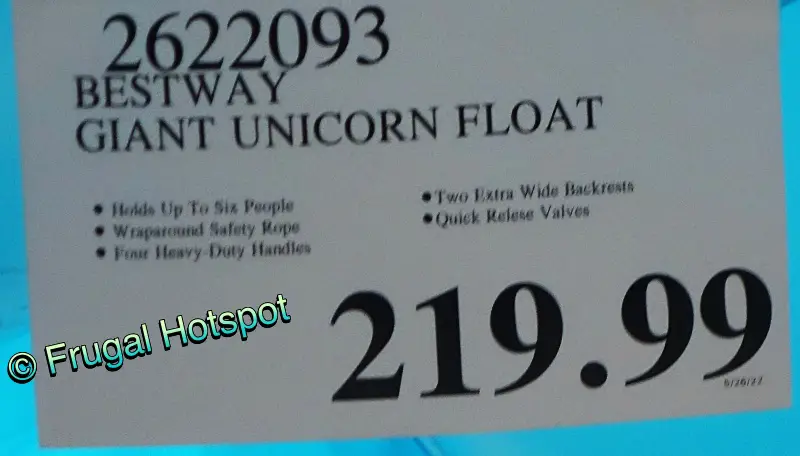 Bestway H2OGO! 19 Ft Paradise Dreams Unicorn Inflatable Party Island | Costco price