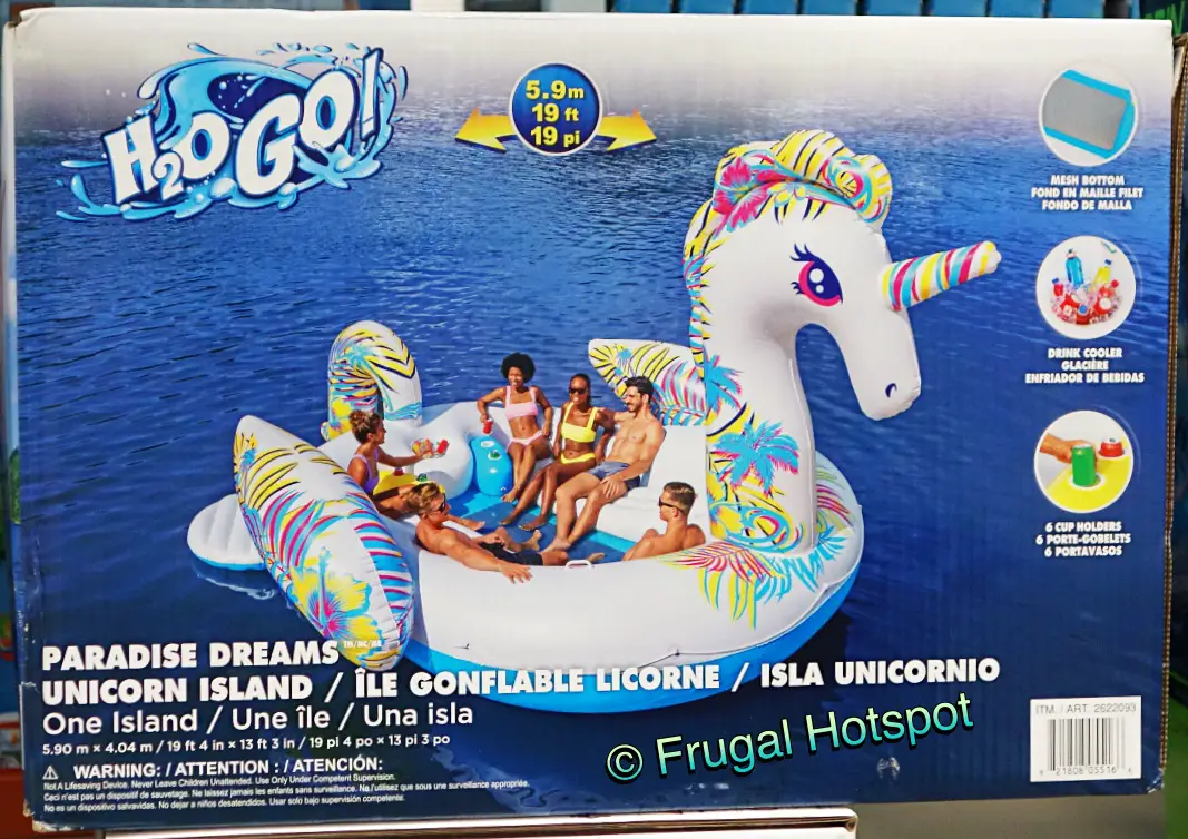 Bestway H2OGO! 19 Ft Paradise Dreams Unicorn Inflatable Party Island | Costco