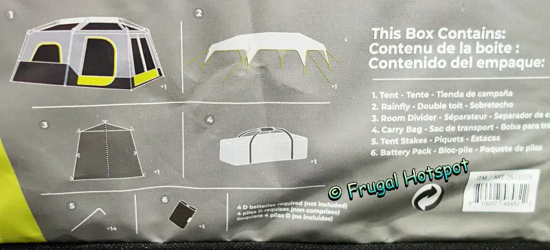 Core 10-Person Lighted Instant Cabin Tent set | Costco