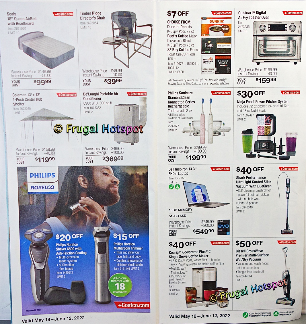 Costco MAY JUNE 2022 Coupon Book | P 12 and 13