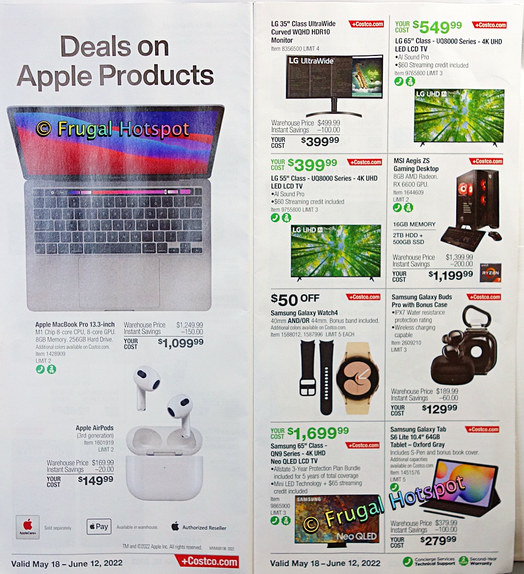 Costco MAY JUNE 2022 Coupon Book | P 8 and 9