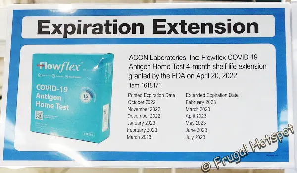 Flowflex Antigen Home Test Covid Expiration Extensions