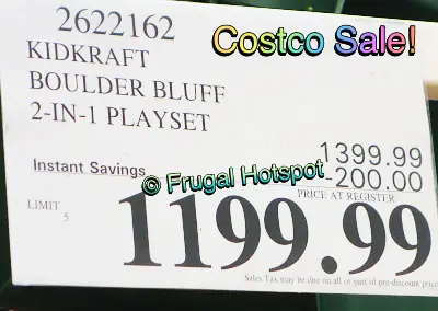 KidKraft Boulder Bluff 2-in-1 Playset | Costco Sale Price