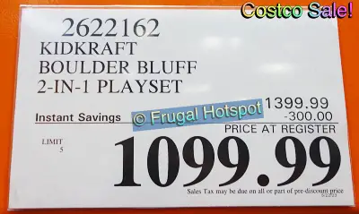 KidKraft Boulder Bluff 2 in 1 playset | Costco Sale Price | Item 2622162