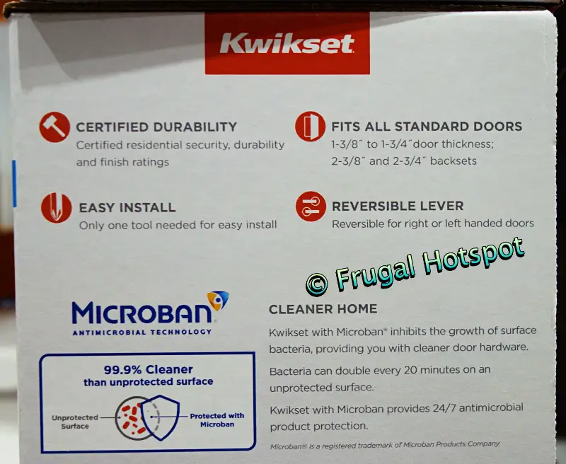 Kwikset Halifax Lever Set info | Costco