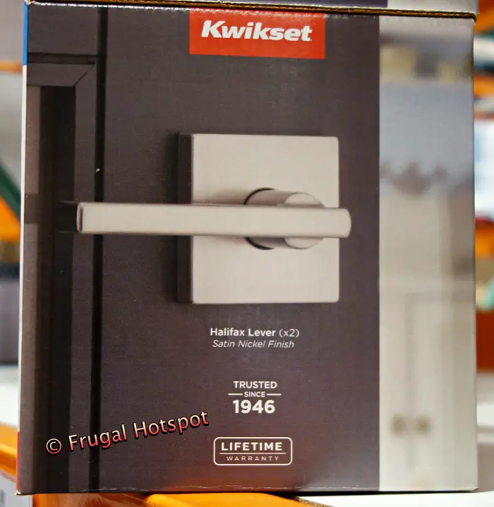 Kwikset Halifax Signature Series Lever Satin Nickel Finish | Costco