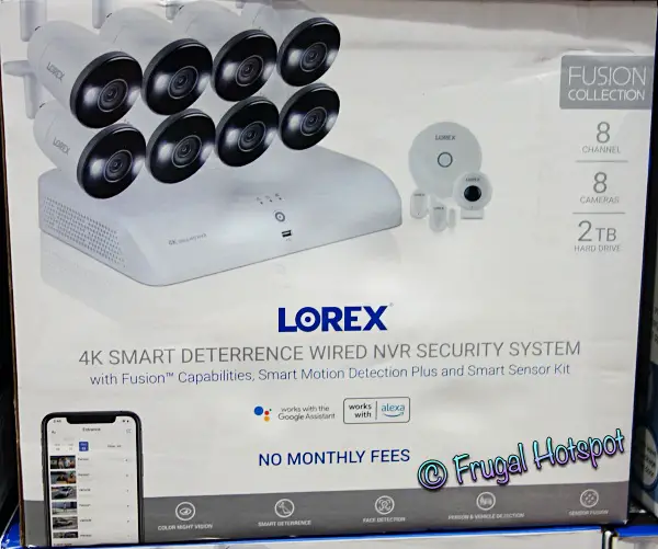 Lorez 8-Ch Security System w:8 Smart 4k Cameras | Costco