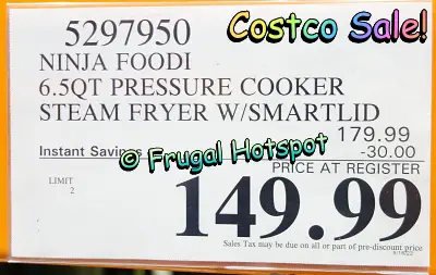 Ninja Foodi Pressure Cooker Air Fryer | Costco Sale Price