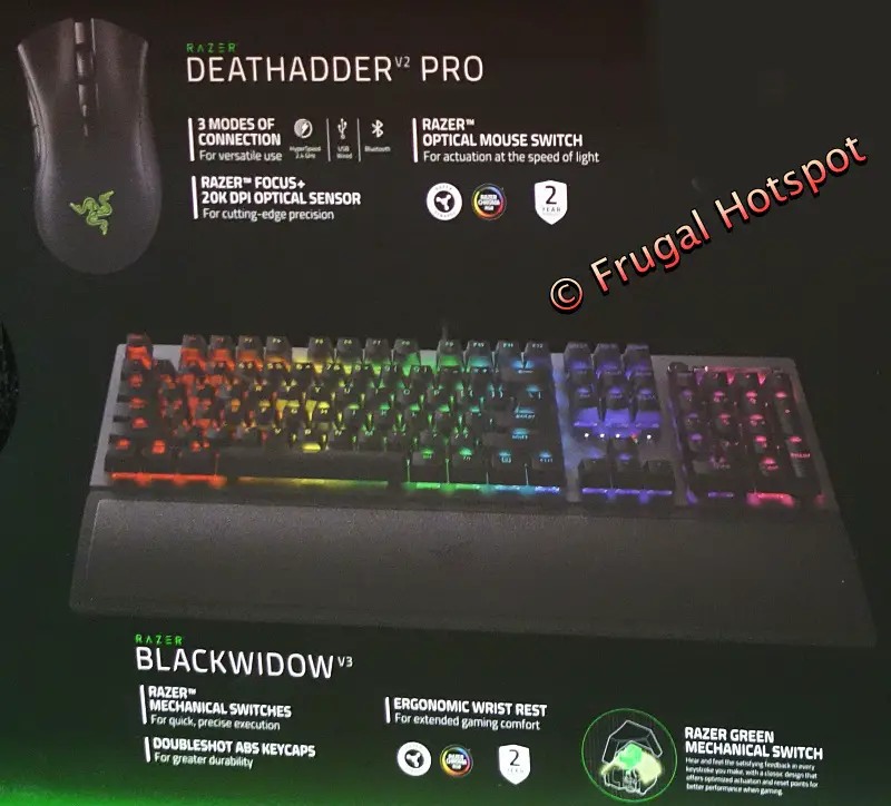 Razer Heroic Gaming Bundle | Blackwidow Keyboard and Deathadder Pro Mouse | Costco