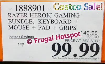 Razer Heroic Gaming Bundle | Costco Sale Price