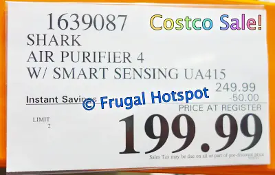 Shark Air Purifier 4 | Costco Sale Price