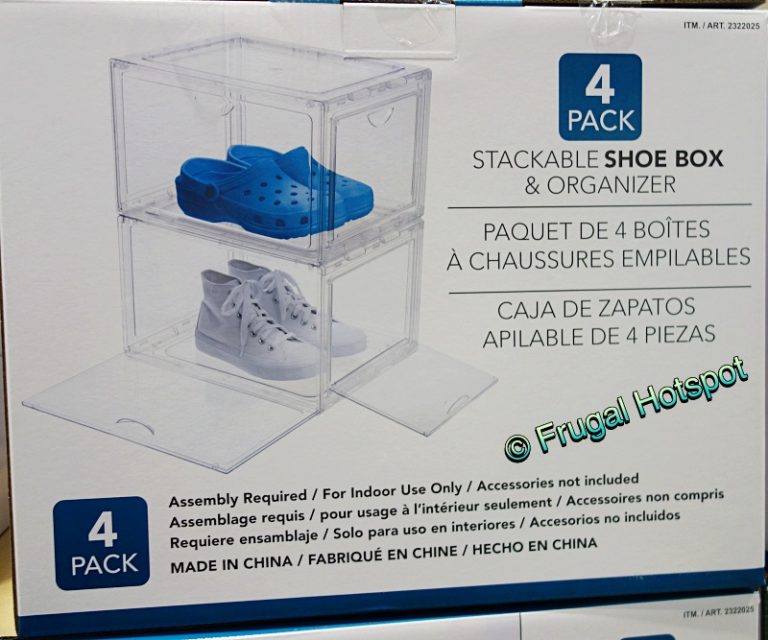 Clear Stackable Shoe Boxes Costco Sale! Frugal Hotspot