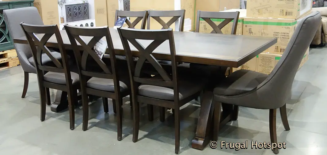 Thomasville Abril 9-Piece Dining Set | Costco Display