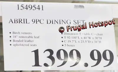 Thomasville Abril 9-Piece Dining Set | Costco Price