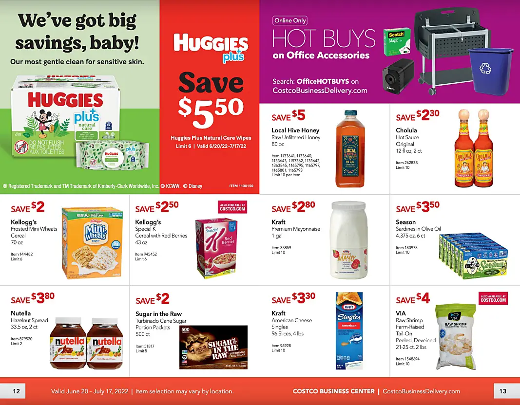 Costco Business Center Coupon Book JUNE - JULY 2022 | Savings Event | P 12 and 13