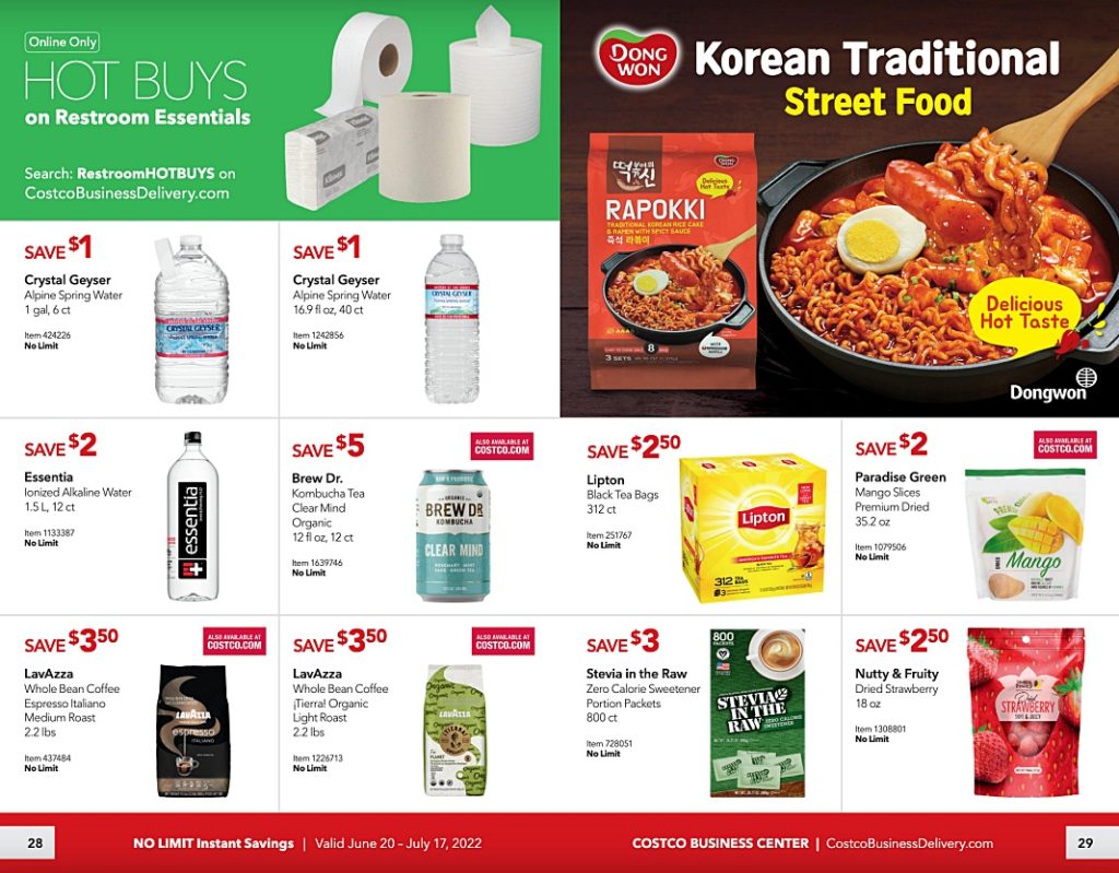Costco Business Center Coupon Book JUNE / JULY 2022 Frugal Hotspot