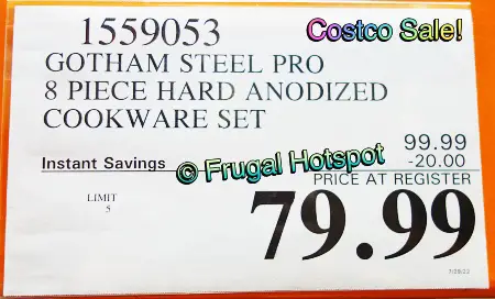 Gotham Steel Pro Hard Anodized Non-Stick Cookware | Costco Sale Price