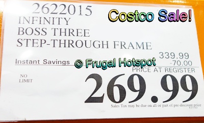 Infinity Boss Three Disc Ladies Comfort Bike | Costco Sale Price