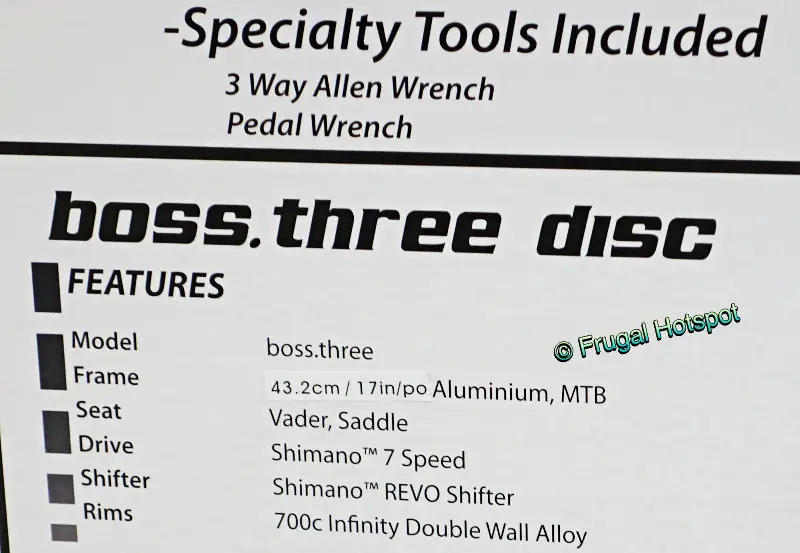 Infinity Boss Three Disc Ladies Comfort Bike | info | Costco