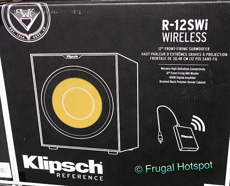 Klipsch R-12SWi Wireless 12 Front-Firing Subwoofer | Costco