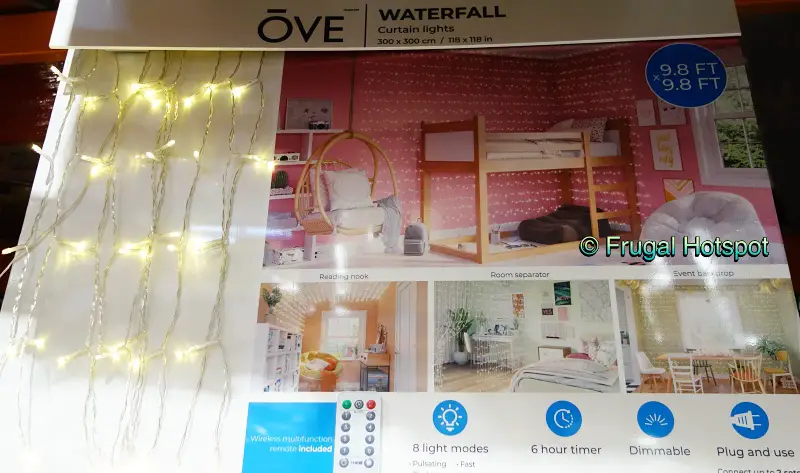 Ove Waterfall Curtain String Lights | Costco