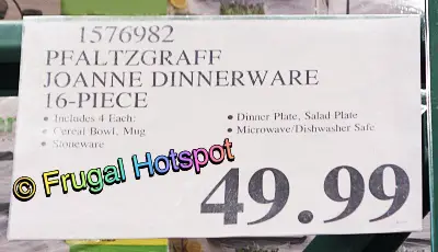 Pfaltzgraff Joanne Dinnerware Set | Costco Price