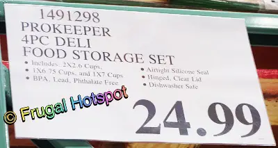 ProKeepers 4-Piece Deli Container Set | Costco Price