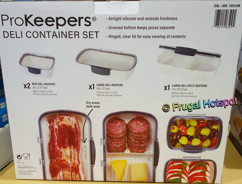 ProKeepers 4-Piece Deli Container Set | details | Costco