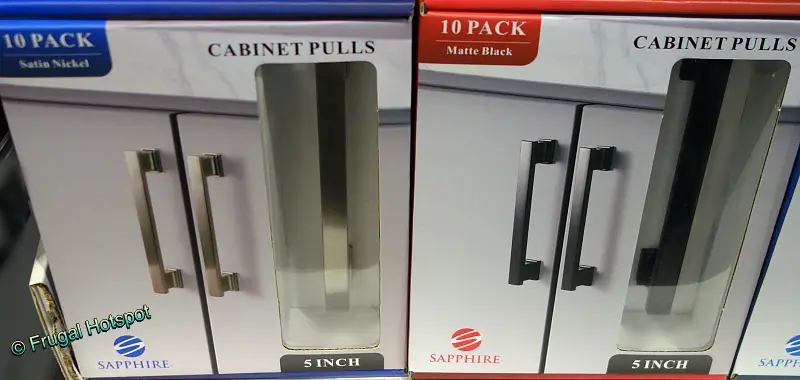 Sapphire Cabinet Pulls | Satin Nickel or Matte Black | Costco