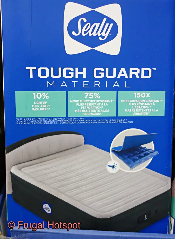 Sealy AlwayzAire Queen AirBed with Headboard | tough guard material | Costco