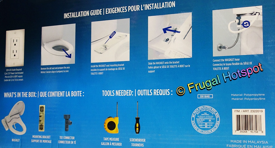 Toto Washlet Elongated Bidet Seat Costco Sale! Frugal Hotspot