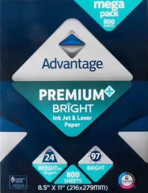 Advantage Premium Bright Paper 8.5x11 800 sheets | Costco