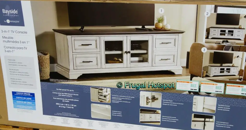 Bayside Furnishings Ashlyn TV Console at Costco! Frugal Hotspot