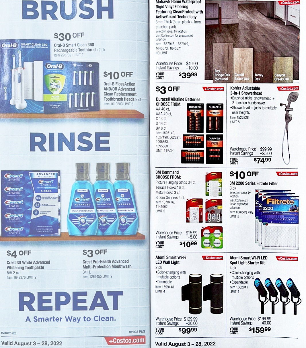Costco Coupon Book AUGUST 2022 | Pages 10 and 11
