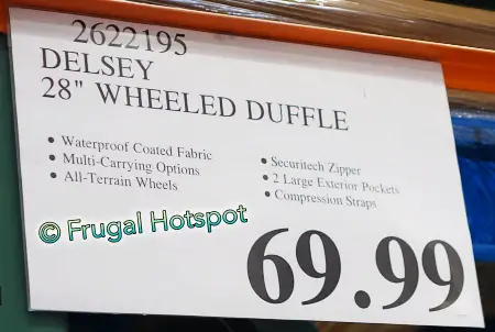 Delsey 28 Rolling Duffle R-38 | Costco Price