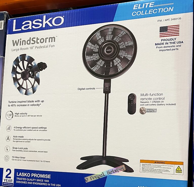 Lasko WindStorm 18" Pedestal Fan Costco Sale! Frugal Hotspot