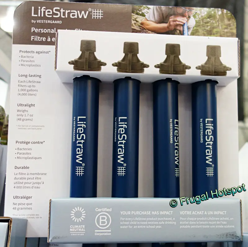 LifeStraw Personal Water Filter 4-Pack