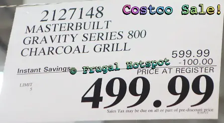 Masterbuilt Gravity Series 800 Charcoal Grill | Costco