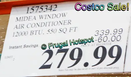 Midea Inverter Window Air Conditioner | Costco Sale Price