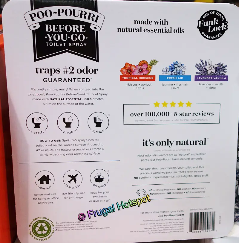 Poo Pourri Before You Go Toilet Spray | info | Costco