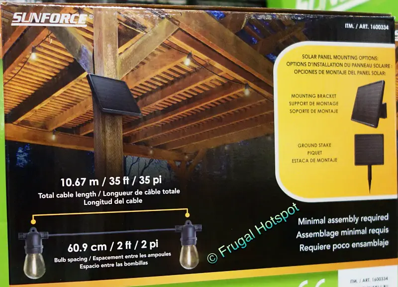 Sunforce Solar String Lights | info | Costco