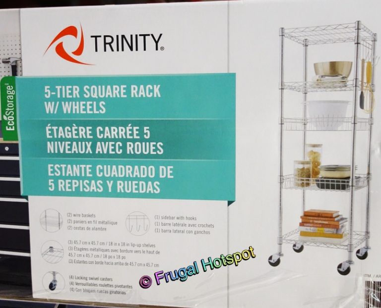 Trinity 5Tier Square Storage Rack Costco Sale! Frugal Hotspot