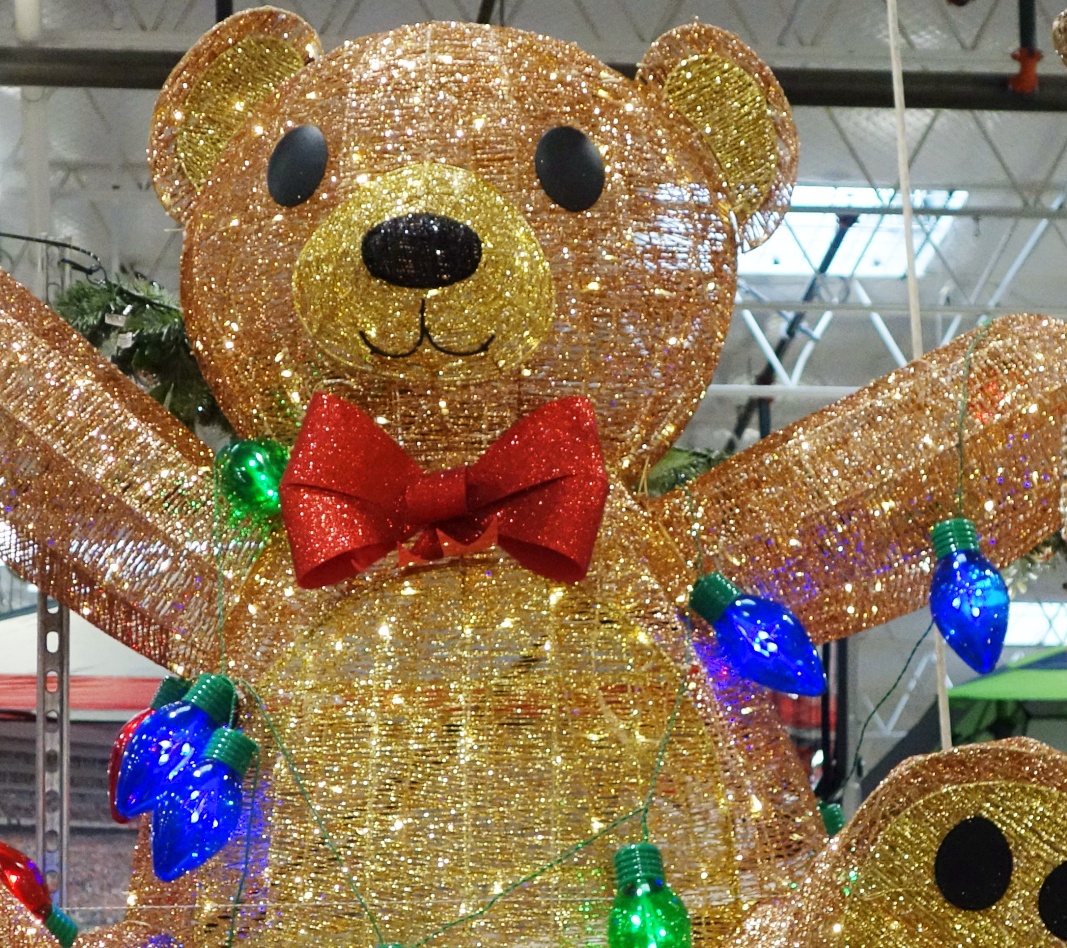 5 Ft Holiday Bear with LED Lights | Costco Display 2