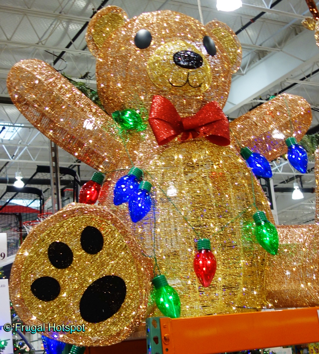 5 Ft Holiday Bear with LED Lights | Costco Display 3