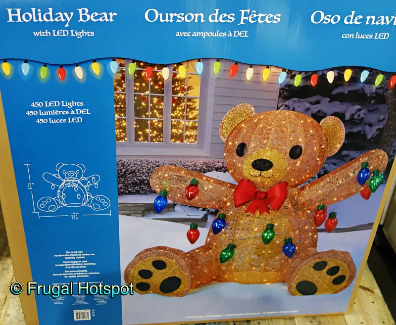 5' Holiday Bear with LED Lights | Costco