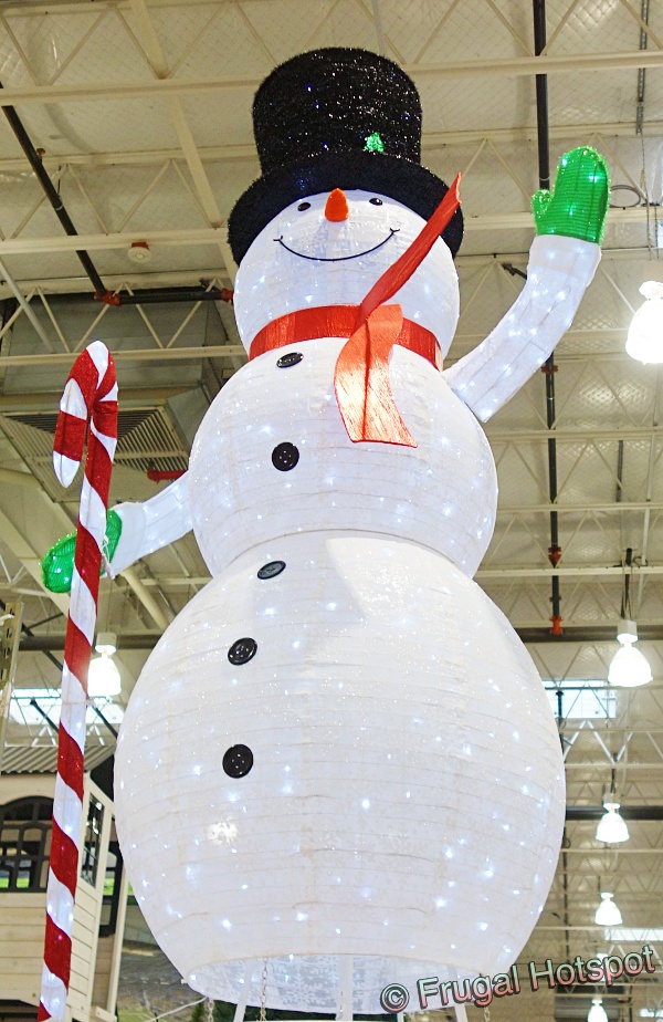 9' Holiday Snowman with LED Lights | Costco Display