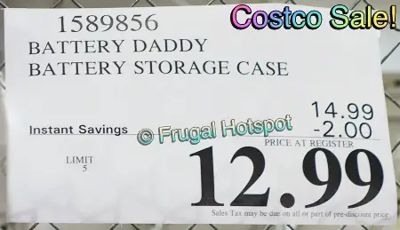 Battery Daddy Storage System | Costco Sale Price