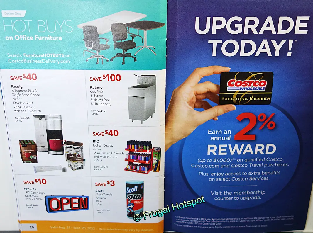 Costco Business Center Coupon SEPTEMBER 2022 | P 20 and 21